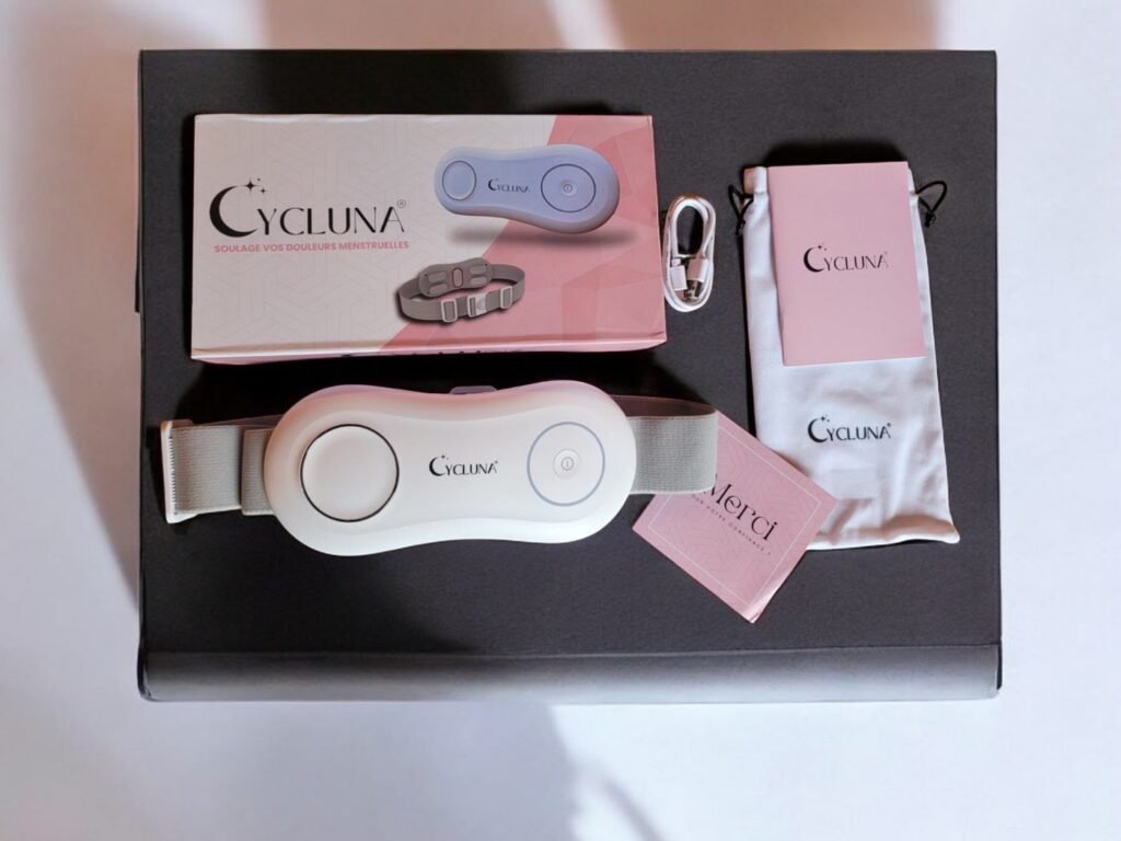 Packaging Cycluna : boîte, pochette et carte de remerciement