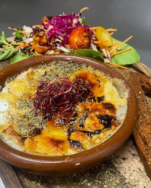 Gratin et salade du jour